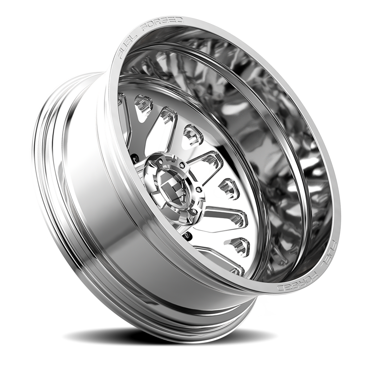 Dually Wheels 24X8.25 FF19D Dually DE19 PO 8 On 200 Polished 142.2 Bore -200 Offset Outer Dually Fuel Off Road Wheels