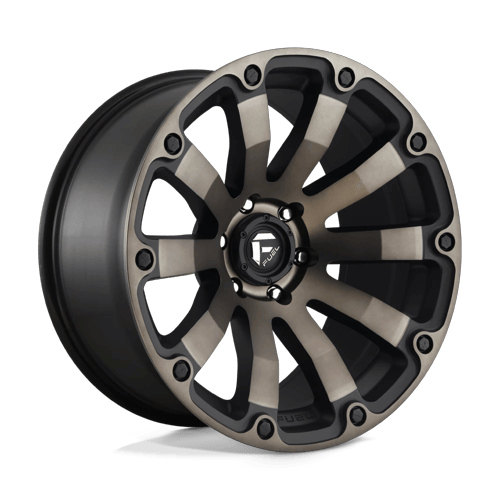 Fuel Off-Road Aluminum Wheels 20X10 Diesel D636 Matte Black Double Dark Tint