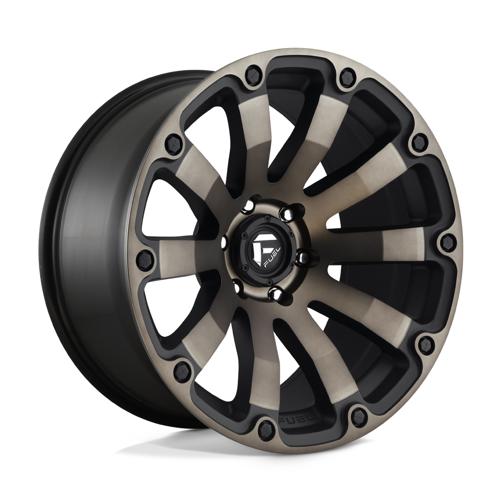 Fuel Off-Road Aluminum Wheels 20X9 Diesel D636 Matte Black Double Dark Tint