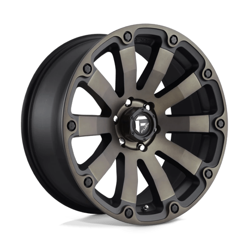 Fuel Off-Road Aluminum Wheels 20X9 Diesel D636 Matte Black Double Dark Tint