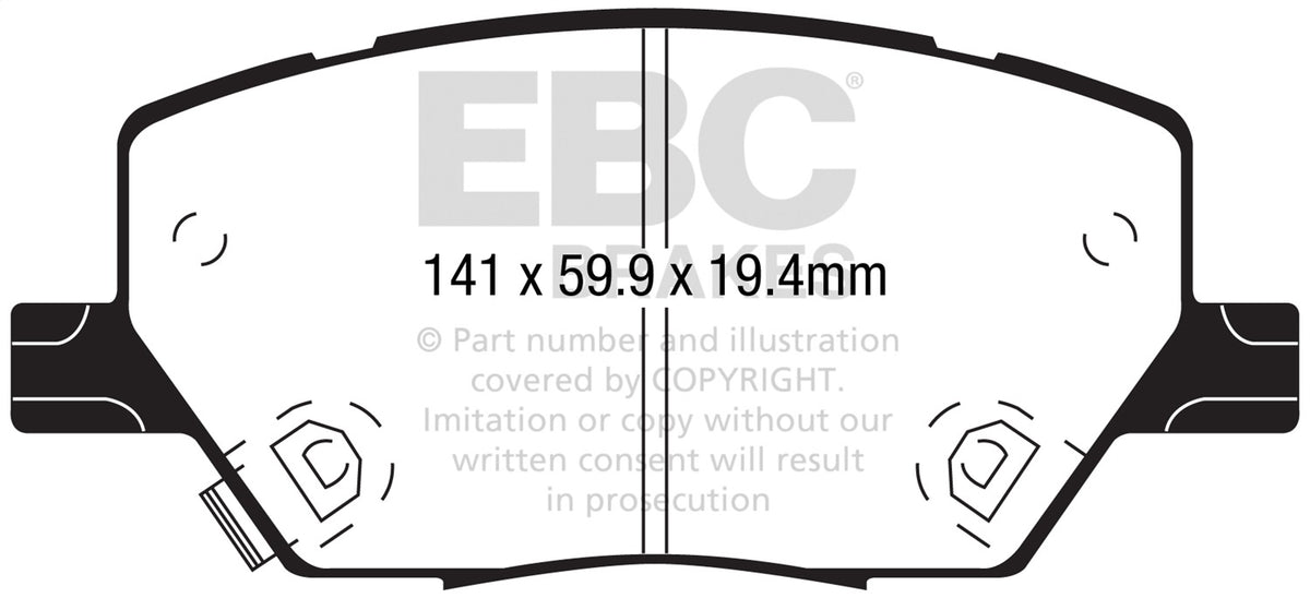 EBC S8 Brake Pad and Rotor Kit