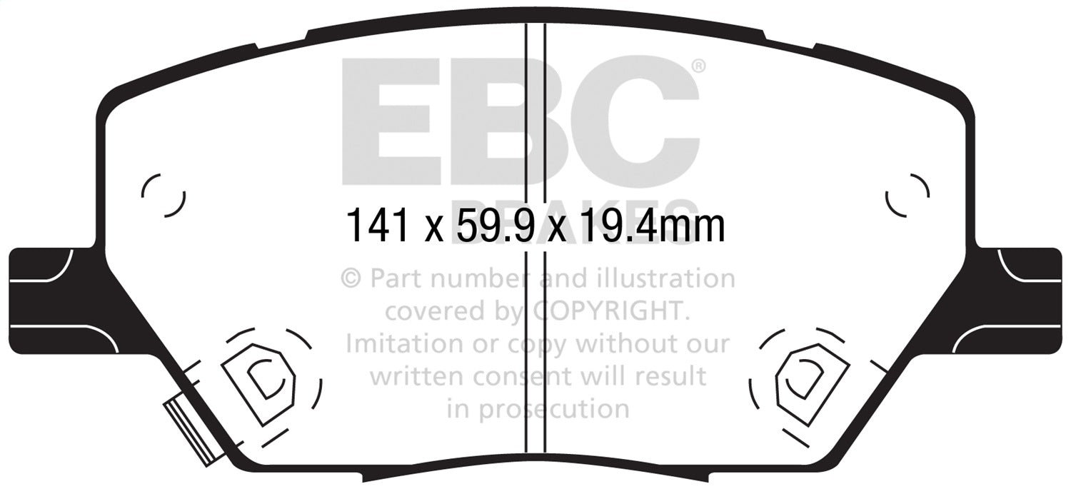 EBC S8 Brake Pad and Rotor Kit