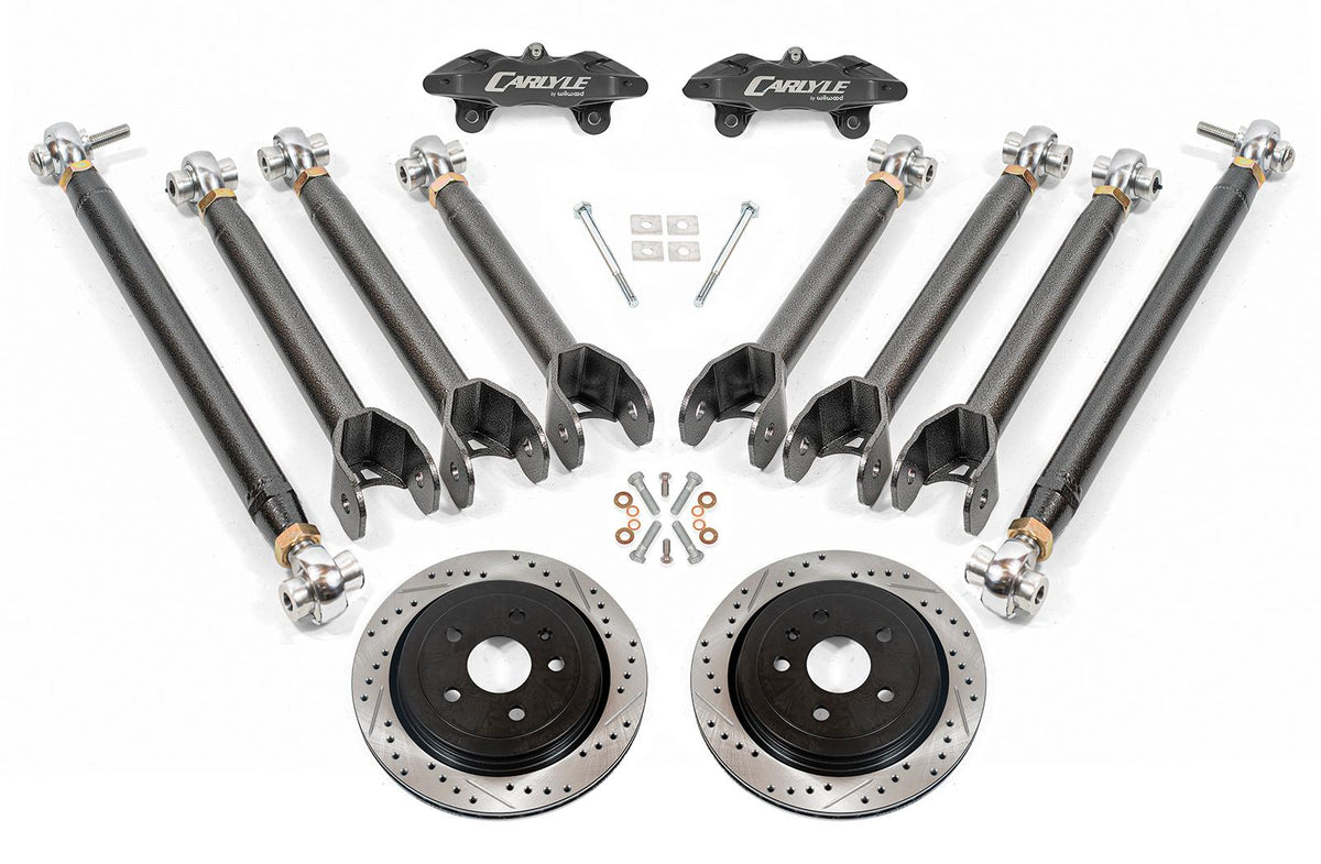 BMR 16-24 Chevrolet Camaro 15in Conversion Kit w/ Drilled & Slotted Rotors & Black Calipers - DRP362H for 2016-2024 Chevrolet