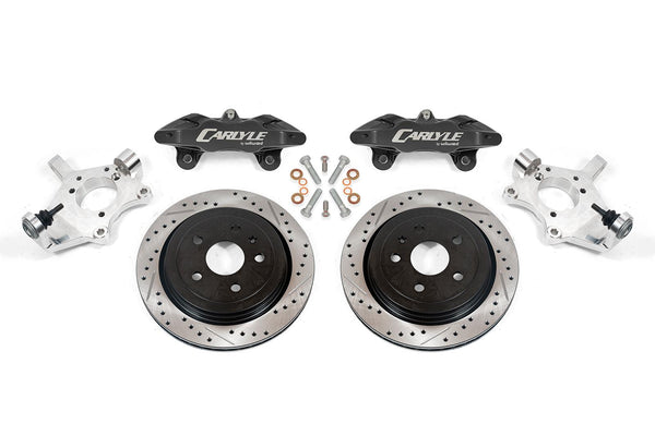 BMR 05-13 Chevrolet Corvette 15in Conversion Kit w/ Drilled & Slotted Rotors & Black Calipers - DRP552 for 1997-2013 Chevrole