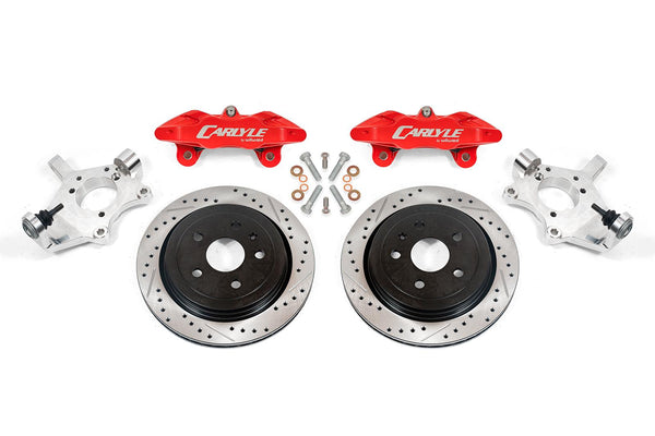 BMR 05-13 Chevrolet Corvette 15in Conversion Kit w/ Drilled & Slotted Rotors & Red Calipers - DRP553 for 1997-2013 Chevrolet 