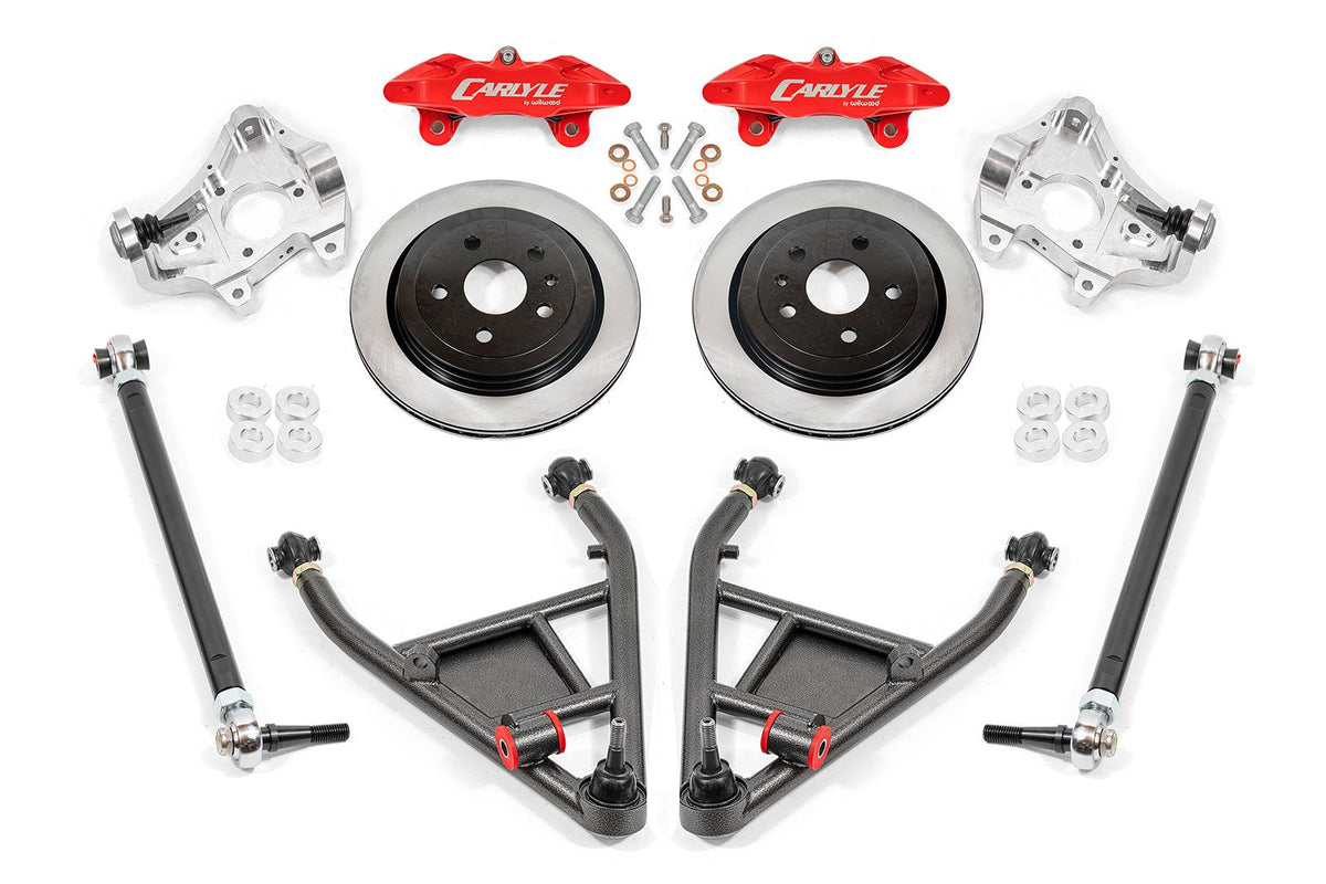 BMR 14-19 Chevrolet Corvette 15in Conversion Kit w/ Solid Rotors & Red Calipers - DRP571H for 2014-2019 Chevrolet Corvette