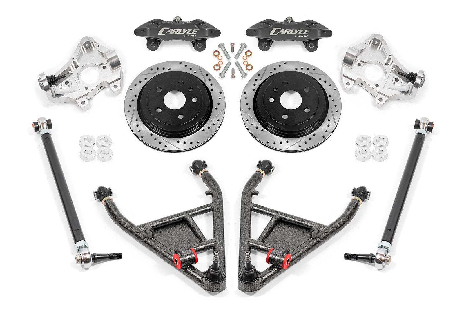 BMR 14-19 Chevrolet Corvette 15in Conversion Kit w/ Drilled & Slotted Rotors & Black Calipers - DRP572H for 2014-2019 Chevrol