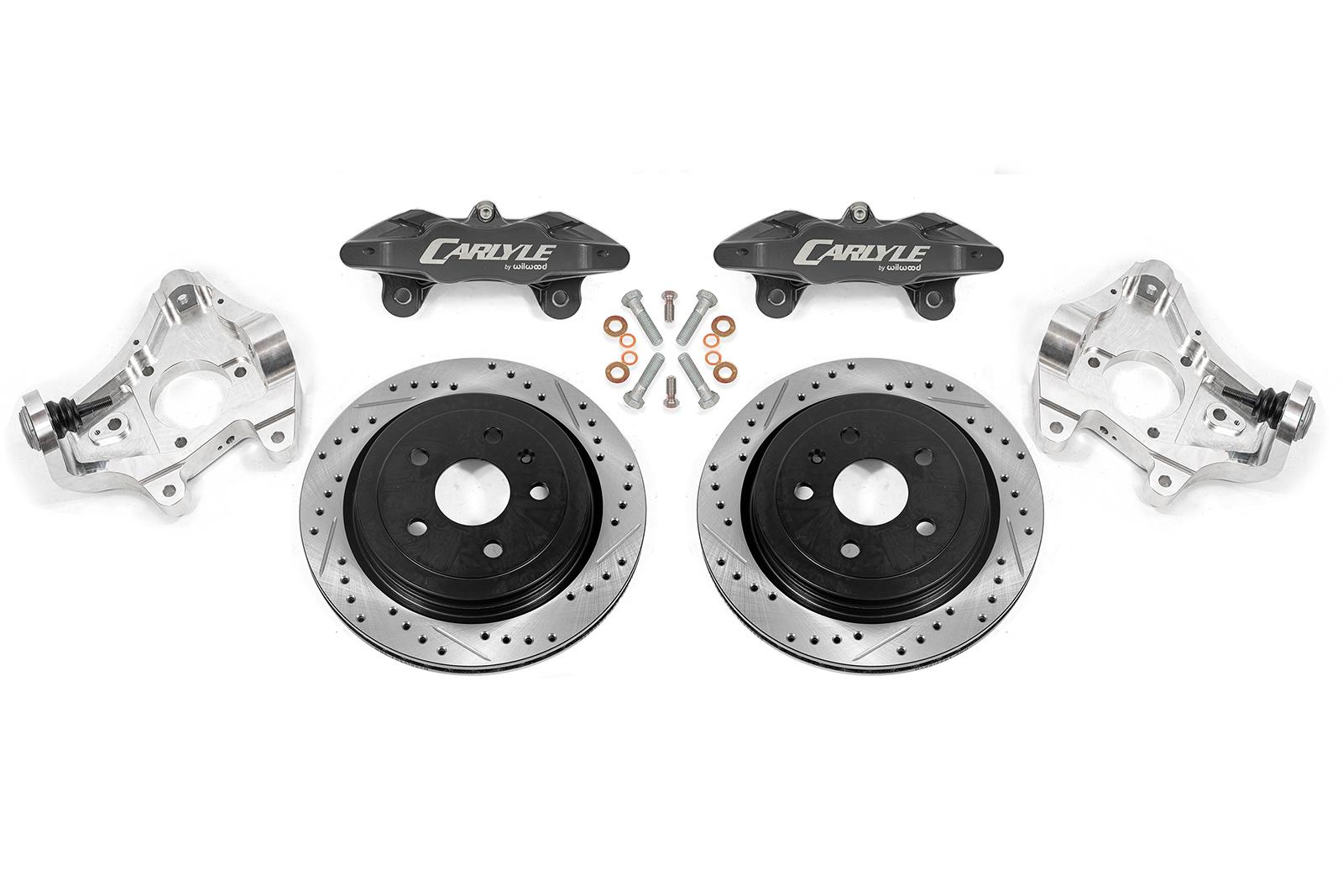 BMR 14-19 Chevrolet Corvette 17in Conversion Kit w/ Drilled & Slotted Rotors & Black Calipers - DRP576 for 2014-2019 Chevrole