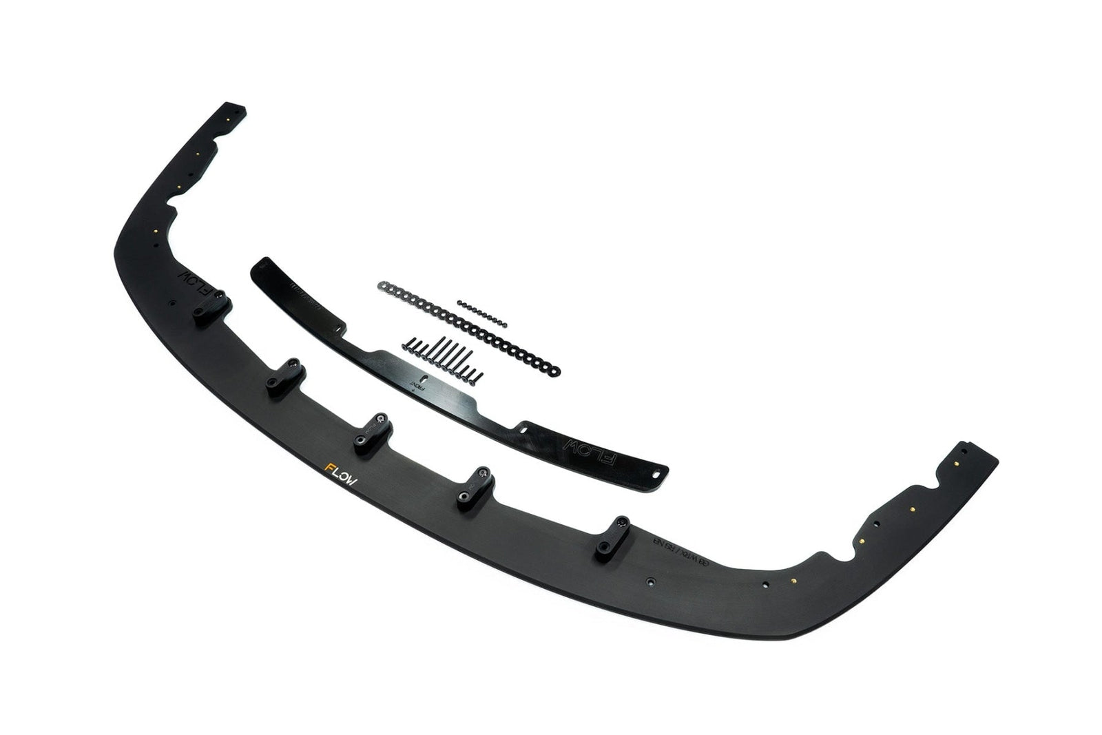 Flow Designs - Impreza WRX/RS G3 Sedan PFL Front Lip Splitter & Mounting Brace for 2008-2010 Subaru WRX - front view