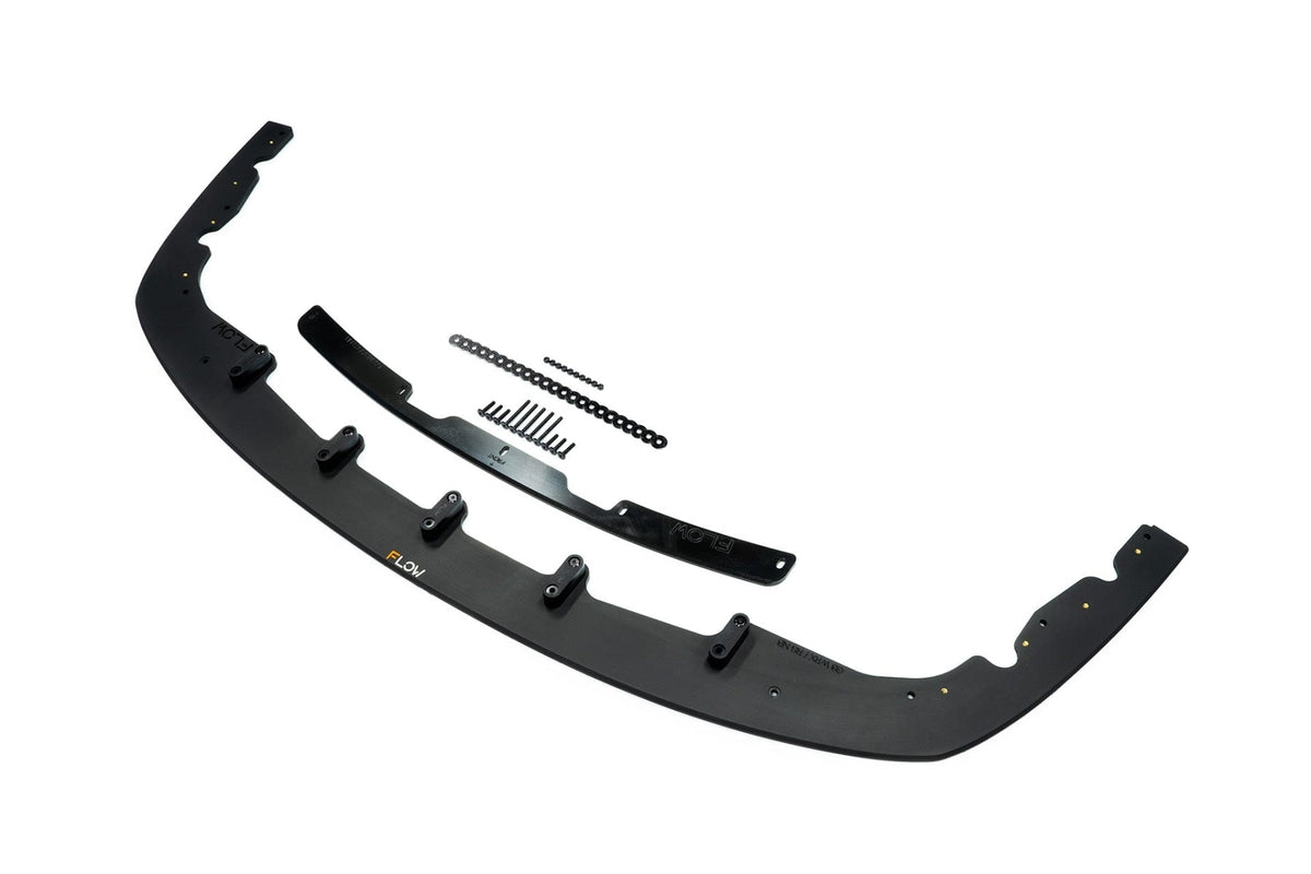 Flow Designs - Impreza WRX/RS G3 Hatch PFL Front Lip Splitter &amp; Mounting Brace