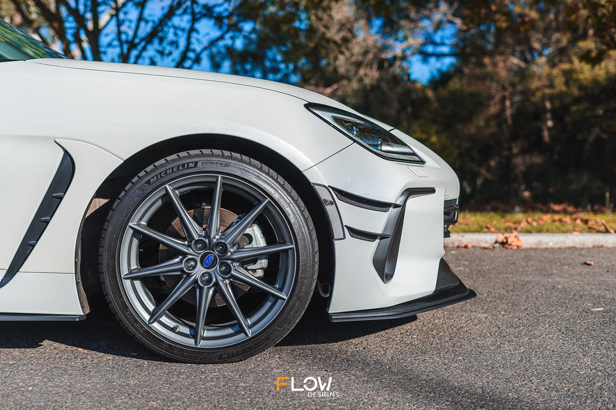 Flow Designs - ZD8 BRZ Front Lip Splitter Extensions (Pair)