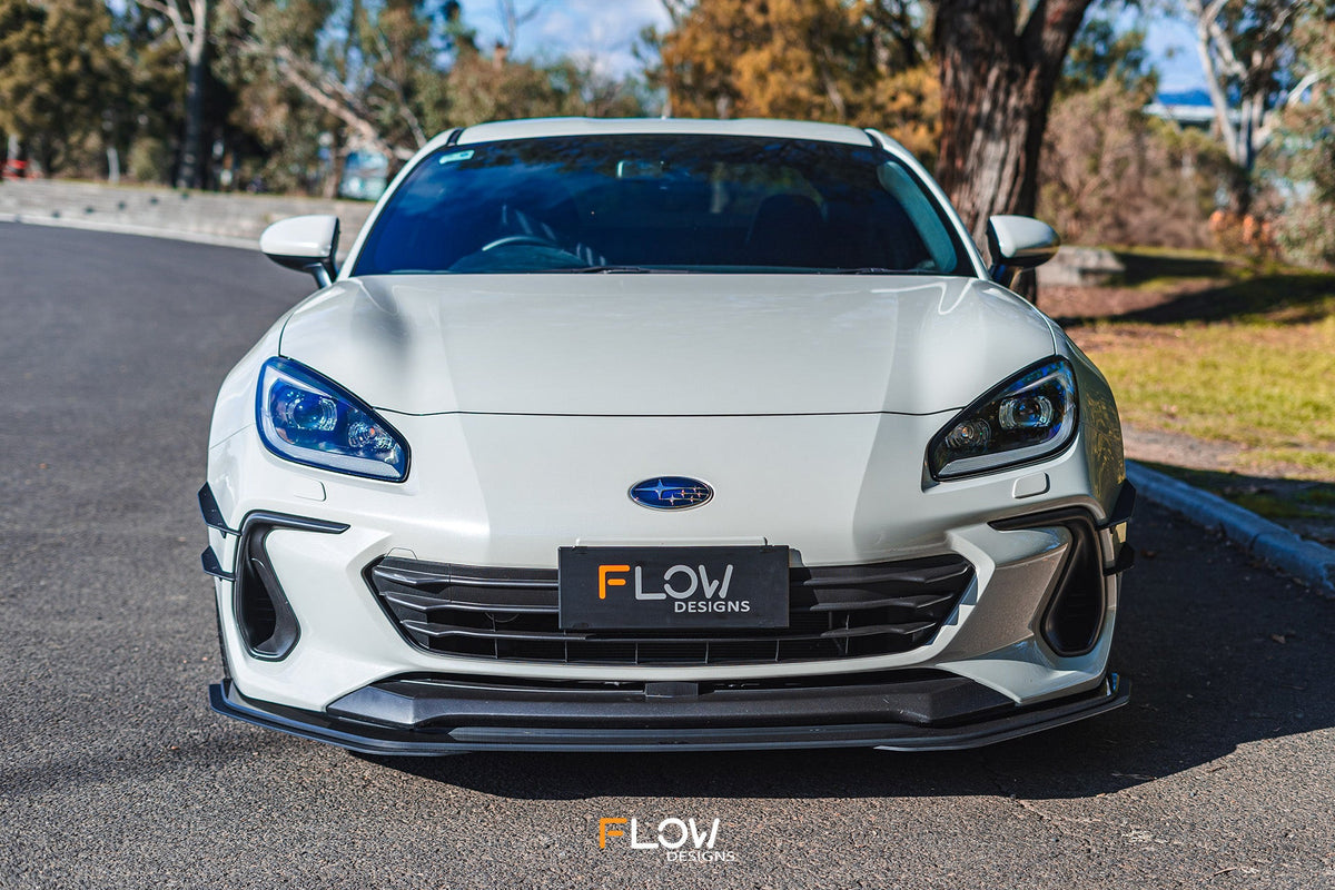 Flow Designs - ZD8 BRZ Front Lip Splitter Extensions (Pair)