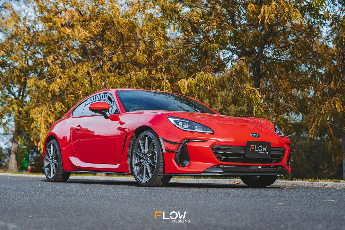 Flow Designs - ZD8 BRZ Front Lip Splitter (TEXTURED)