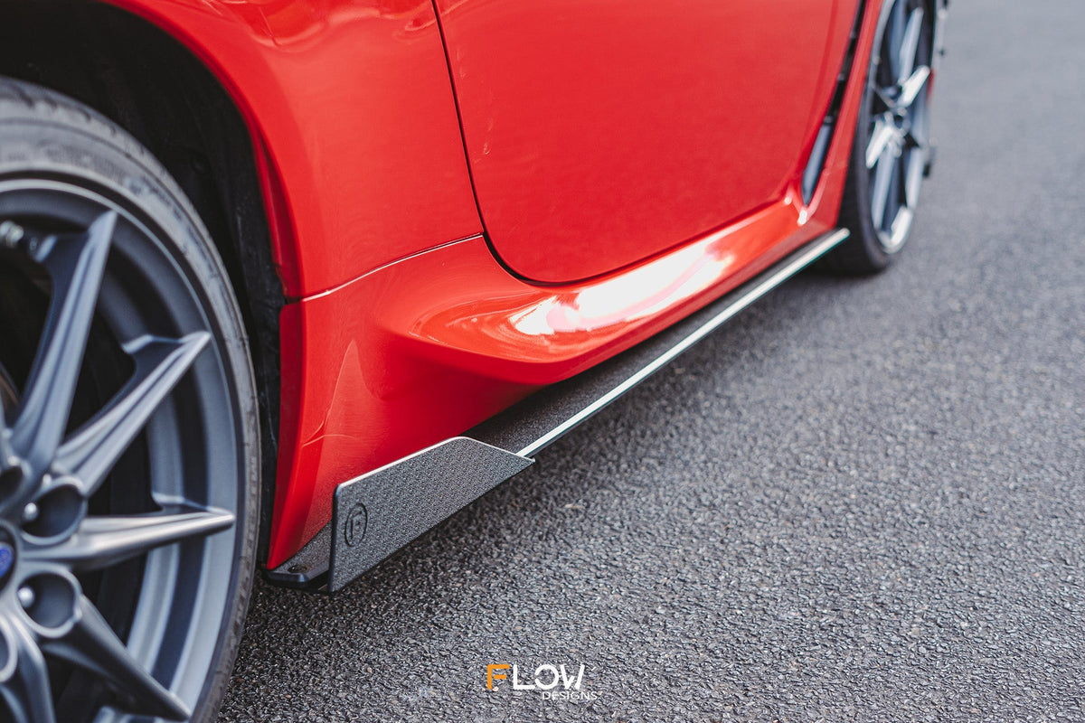 Flow Designs - ZD8 BRZ Side Skirt Splitters (TEXTURED: Pair)