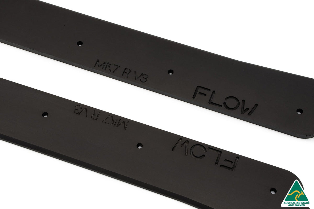 Flow Designs - MK7 Golf R Side Skirt Splitters V3 (Pair)
