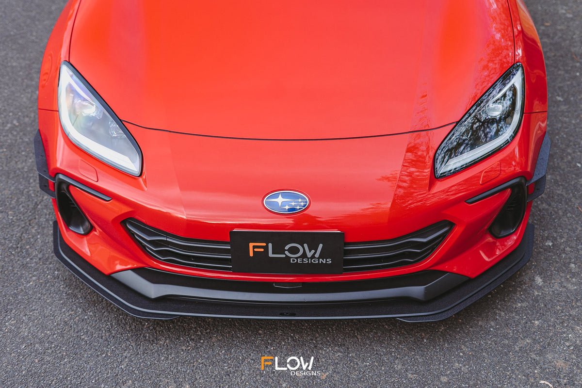 Flow Designs - ZD8 BRZ Front Lip Splitter (TEXTURED)