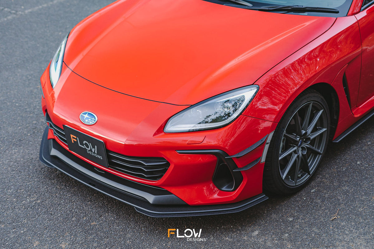 Flow Designs - ZD8 BRZ Front Lip Splitter Extensions (Pair)