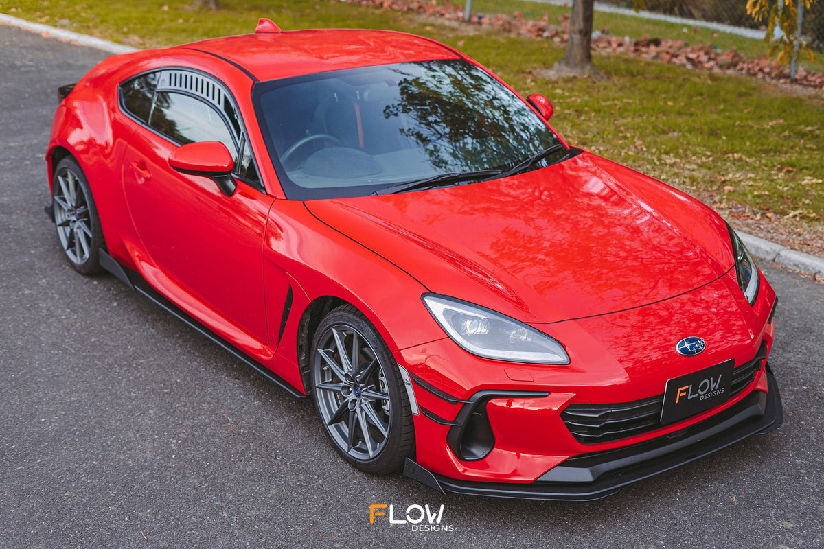 Flow Designs - ZD8 BRZ Front Lip Splitter (TEXTURED)