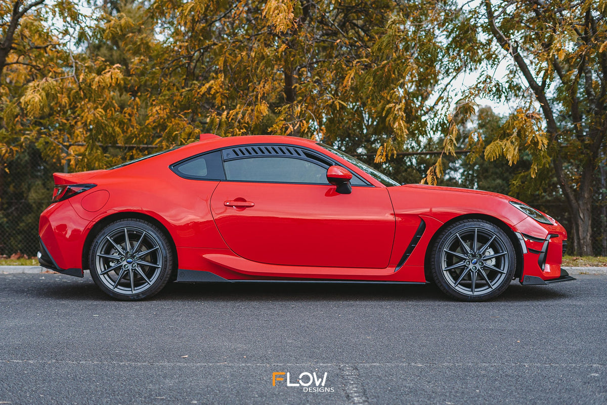 Flow Designs - ZD8 BRZ Side Skirt Splitters (TEXTURED: Pair)