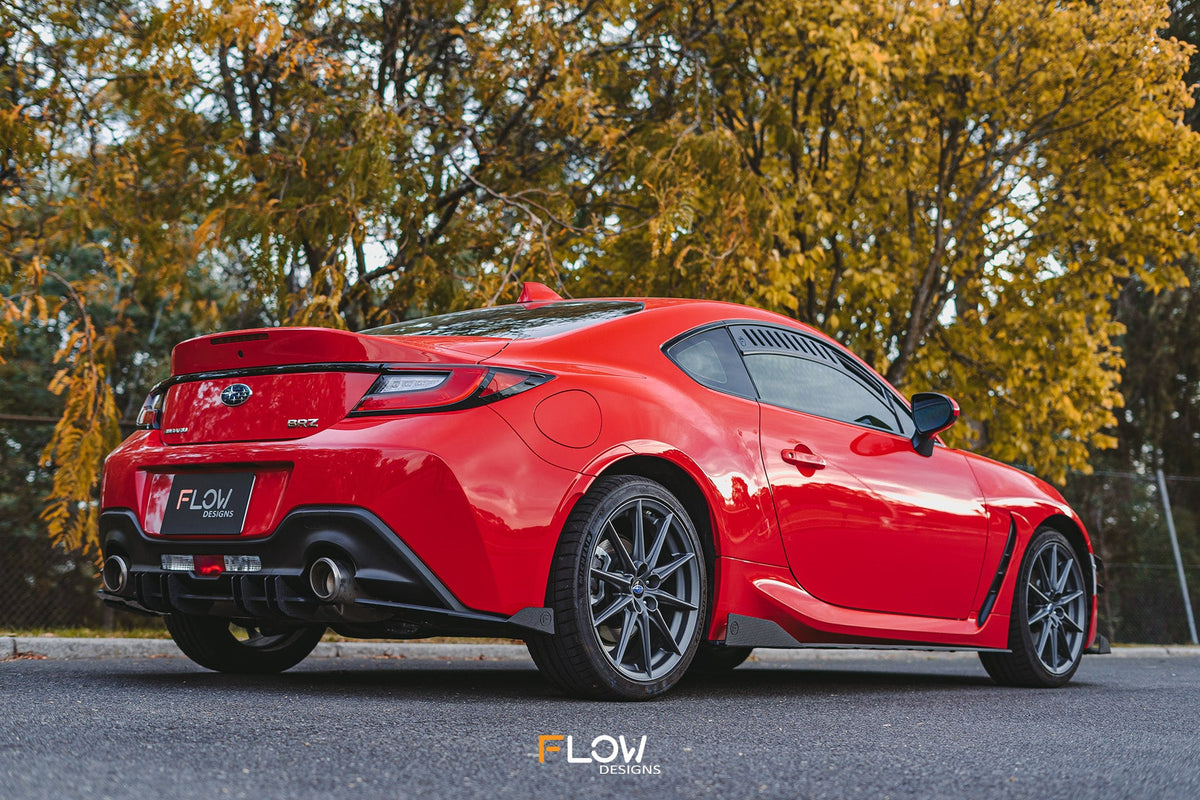 Flow Designs - ZD8 BRZ Side Skirt Splitters (TEXTURED: Pair)