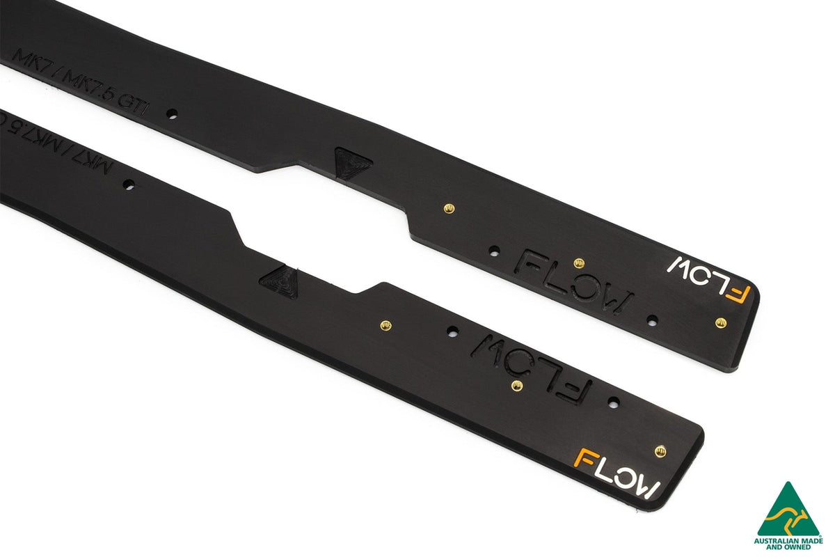 Flow Designs - MK7.5 Golf GTI Side Skirt Splitters (Pair)