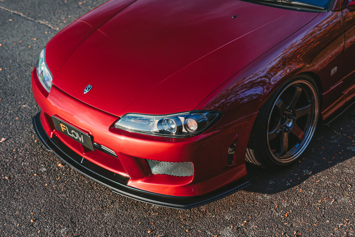 Flow Designs - S15 / 200SX Aero Front Lip Splitter Extensions (Pair - For Aero Front Bar)