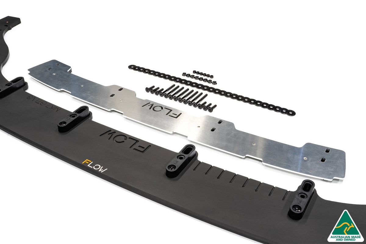 Flow Designs - MK7 Golf GTI Front Lip Splitter &amp; Bumper Reinforcement Bracket