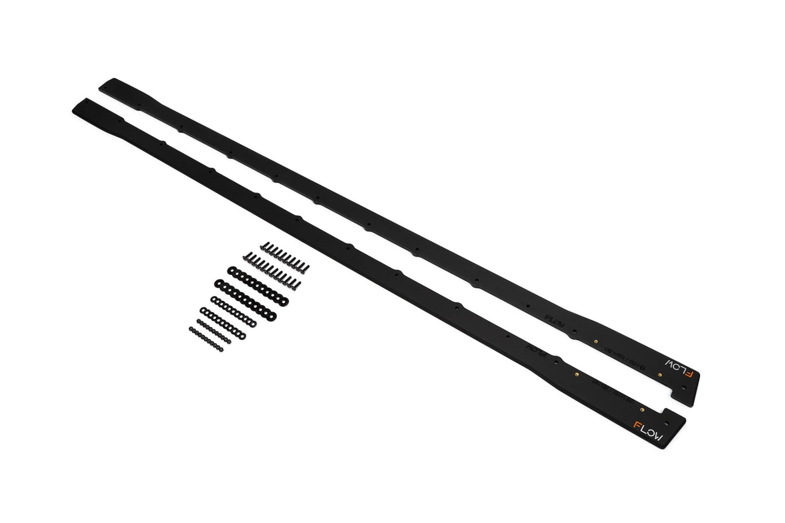 Flow Designs - Impreza WRX/RS G3 Sedan PFL Side Skirt Splitters (Pair) for 2008-2010 Subaru WRX - front view