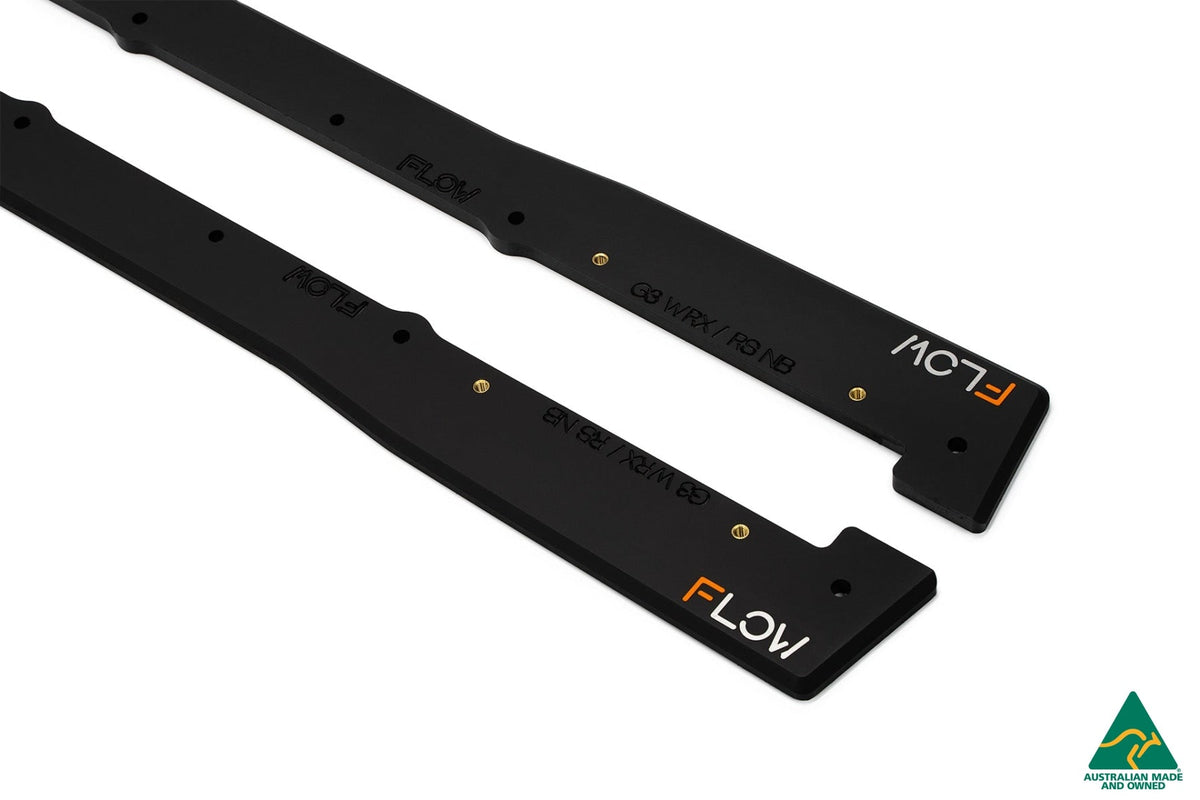 Flow Designs - Impreza WRX/RS G3 Sedan PFL Side Skirt Splitters (Pair)