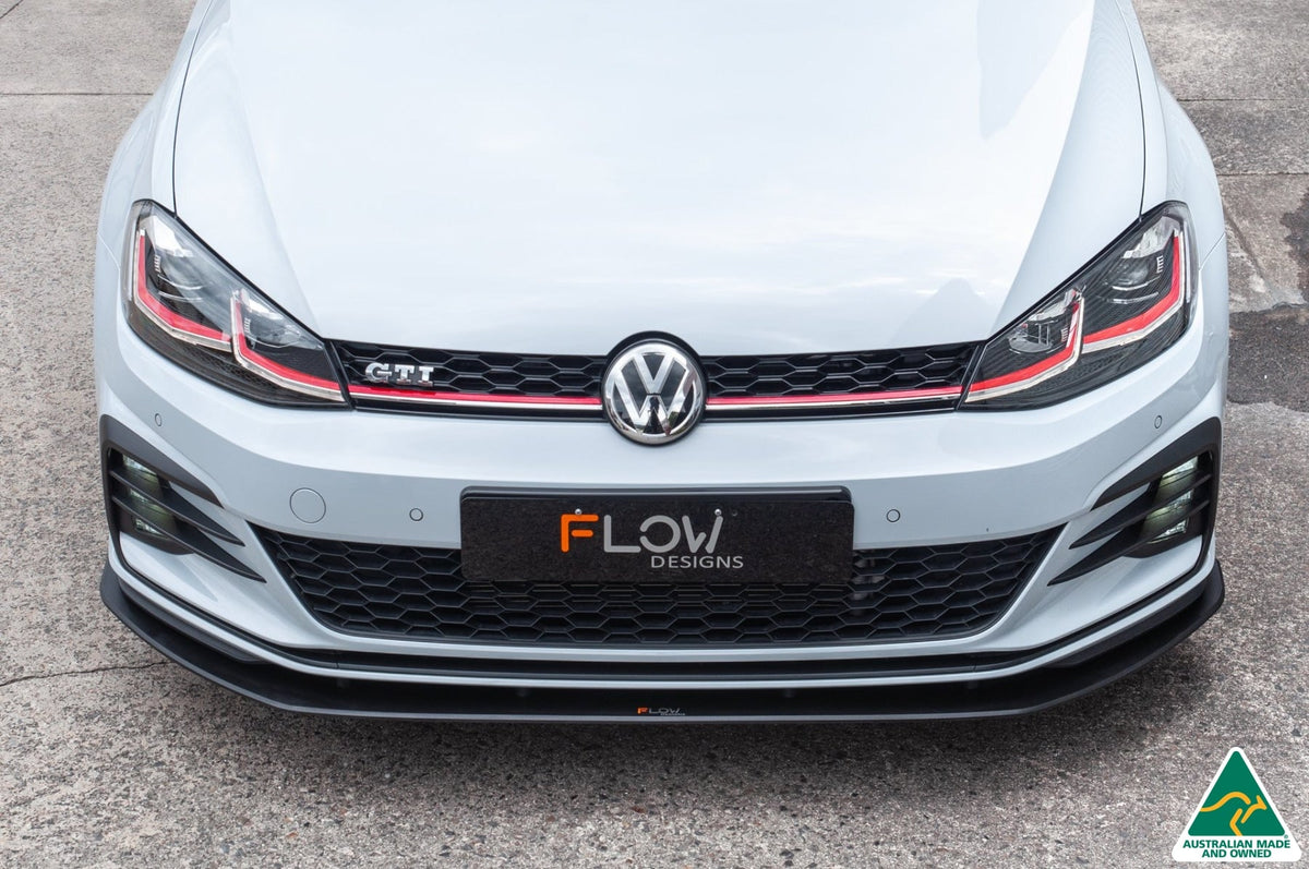 VW MK7.5 Golf GTI Front Splitter &amp; Aero Spacers | Flow Designs Australia