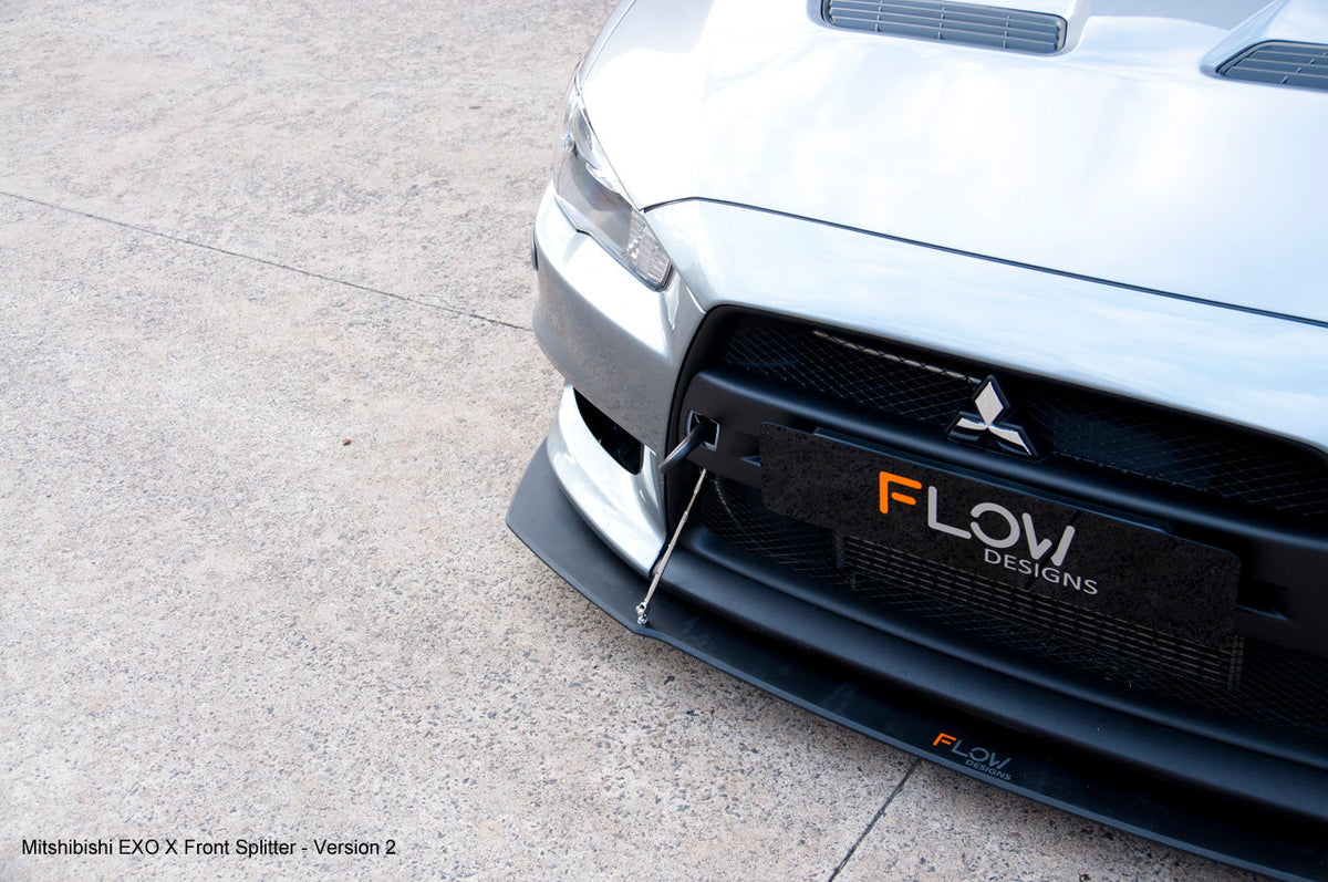 Flow Designs - Lancer Evolution X Full Lip Splitter Set