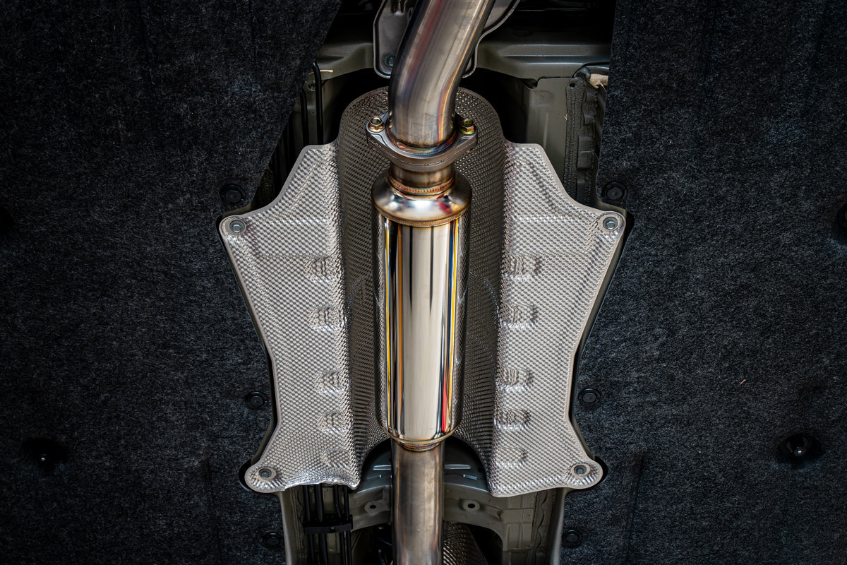 Remark 2022+ Honda Civic Hatchback Sport Touring FL1 (Link Loop) Catback Exhaust Burnt Stainless Tip - RK-C4063H-07T