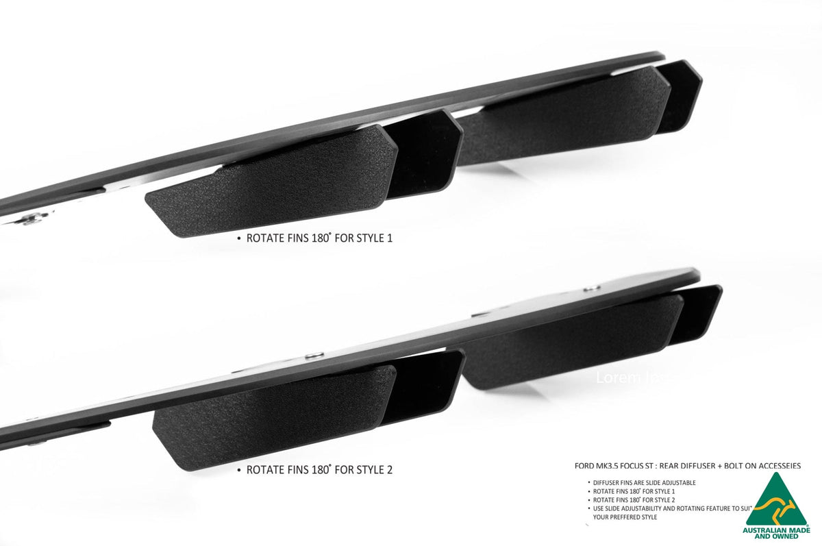 Flow Designs - MK3.5 Focus ST (Facelift) Rear Diffuser Set