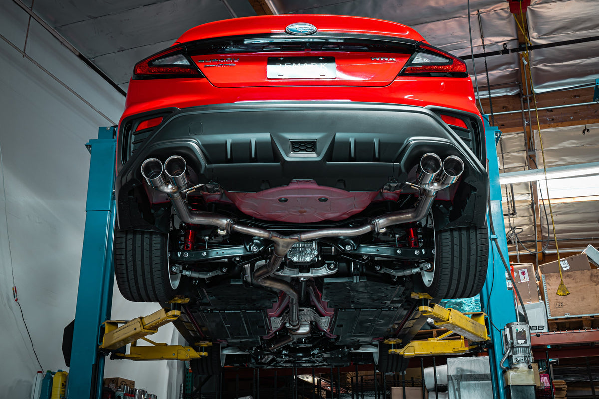 Remark 2022+ Subaru WRX (VB) 3.5in Axleback Exhaust w/ Burnt Stainless Single Wall Tip - RO-TTVB-S