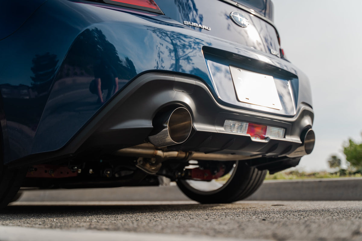 Remark 2022+ Subaru BRZ/Toyota GR86 Axle Back Exhaust w/Titanium Double Wall Tip - RO-TTZ8-D