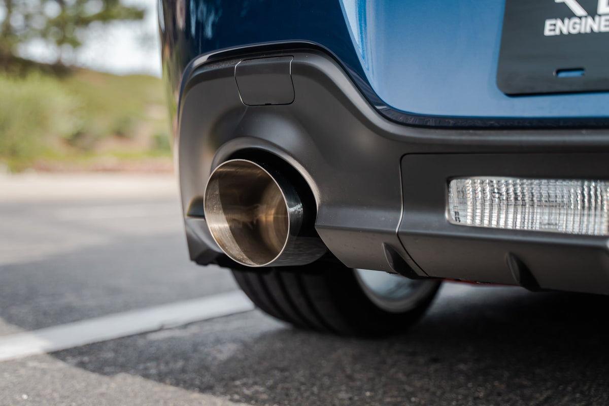 Remark 2022+ Subaru BRZ/Toyota GR86 Axle Back Exhaust w/Titanium Single Wall Tip - RO-TTZ8-S