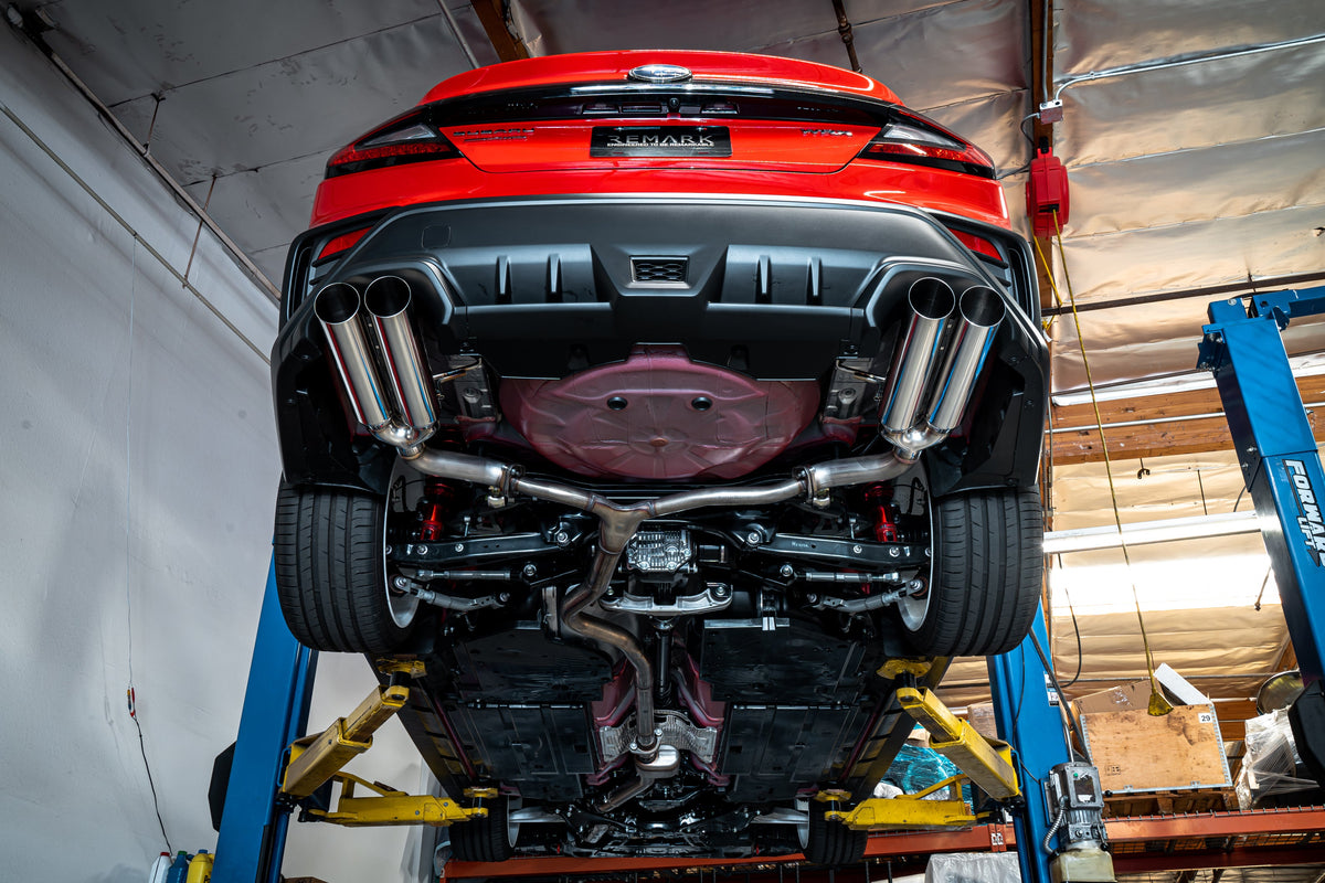 Remark 2022+ Subaru WRX BOSO Edition Axle Back Exhaust w/ Stainless Steel Tips - RO-TSVB-SL