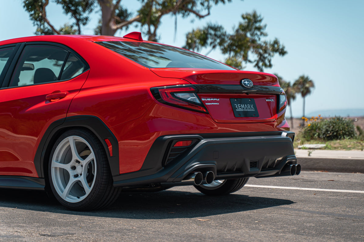 Remark 2022+ Subaru WRX BOSO Edition Axle Back Exhaust w/ Burnt Stainless Tip - RO-TTVB-SL