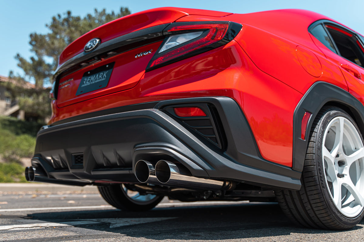 Remark 2022+ Subaru WRX BOSO Edition Axle Back Exhaust w/ Burnt Stainless Tip - RO-TTVB-SL