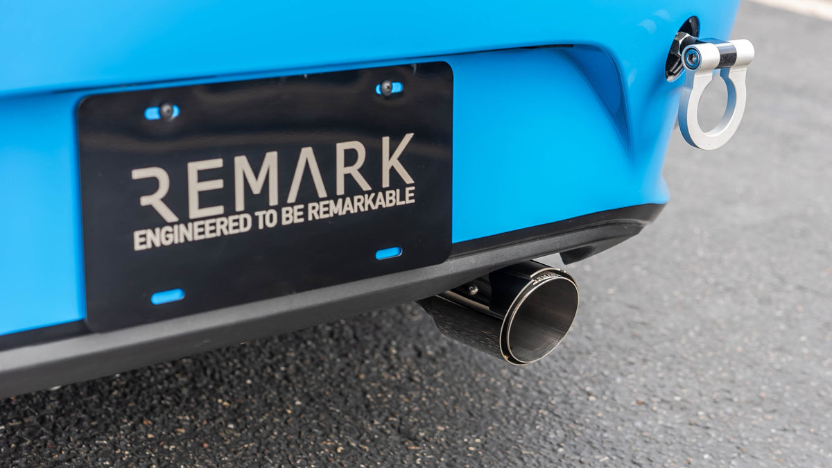 Remark 2015+ Mazda MX-5 ND Cat-Back Exhaust w/Stainless Steel Tip Cover - RK-C1063Z-01
