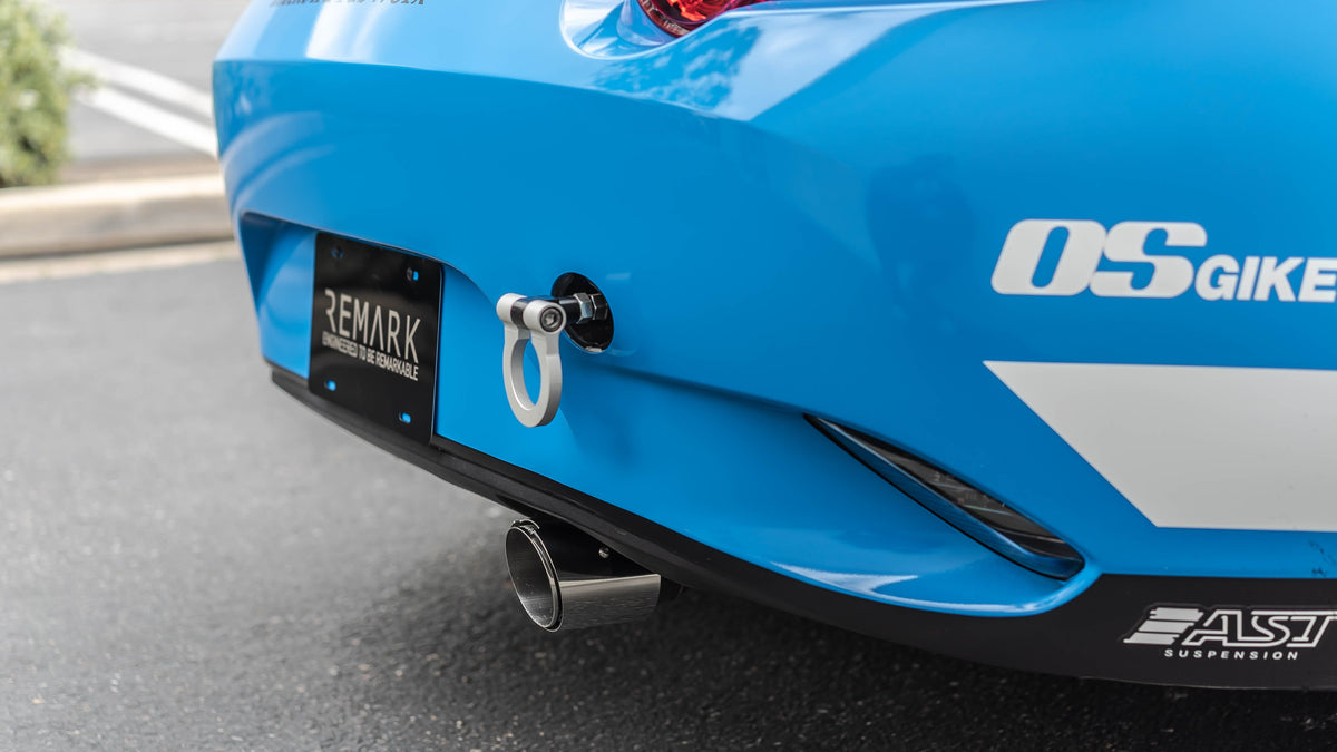 Remark 2015+ Mazda MX-5 ND Cat-Back Exhaust w/Stainless Steel Tip Cover - RK-C1063Z-01