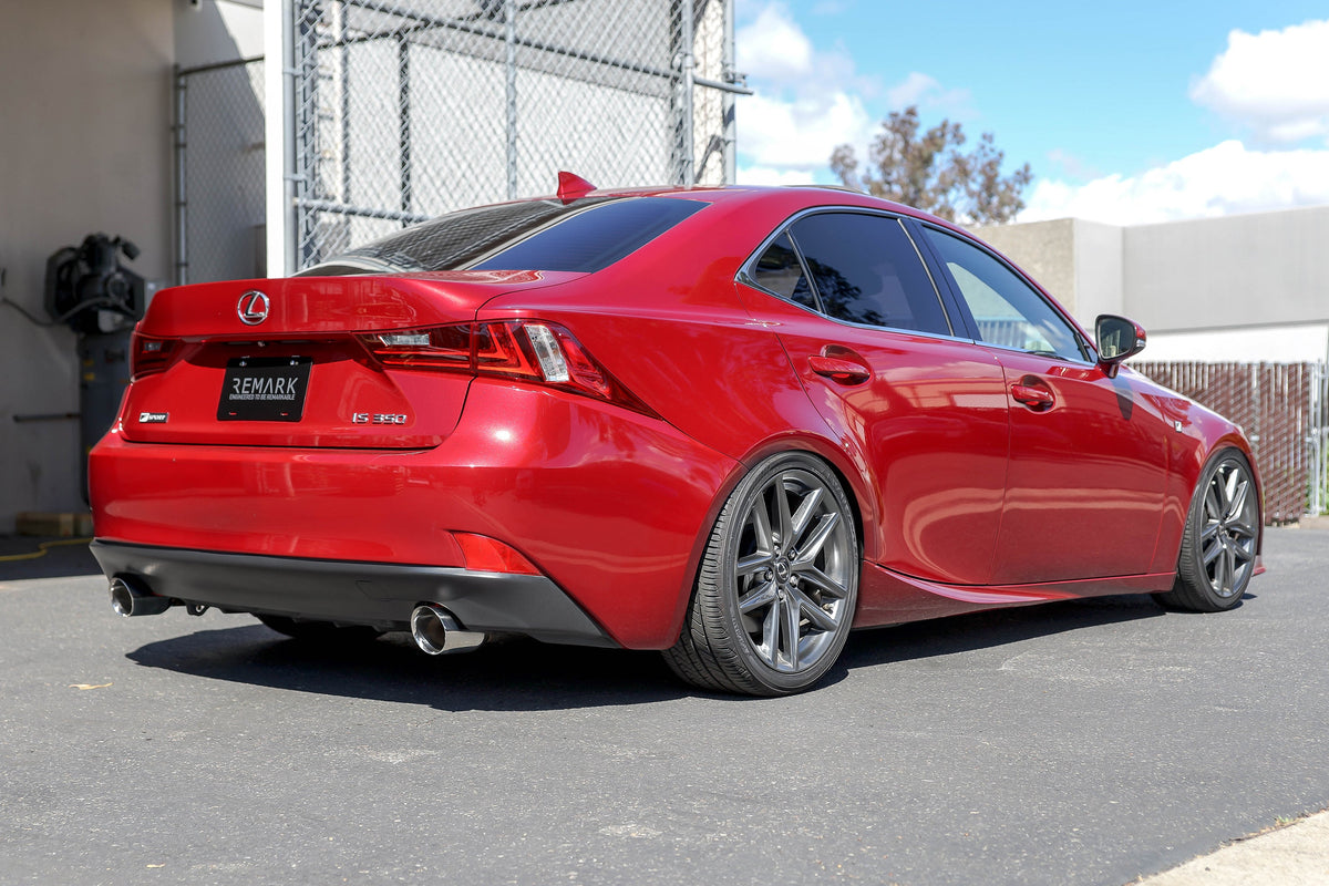 Remark 14-16 Lexus IS250/IS300/IS350 Axle-Back Exhaust w/ Stainless Double Wall Burnt Tip - RO-TTE2-D