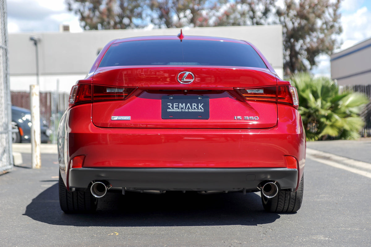 Remark 14-16 Lexus IS200T/IS300/IS350 Axle Back Exhaust w/Double Wall Stainless Tip - RO-TSE2-D