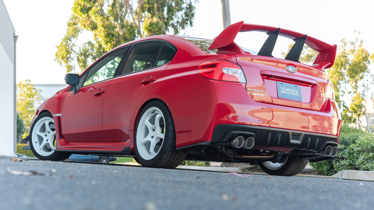 Remark 2015+ Subaru WRX STi VA Axle Back Exhaust w/Stainless Steel Single Wall Tip 4in - RO-TSVA-S4