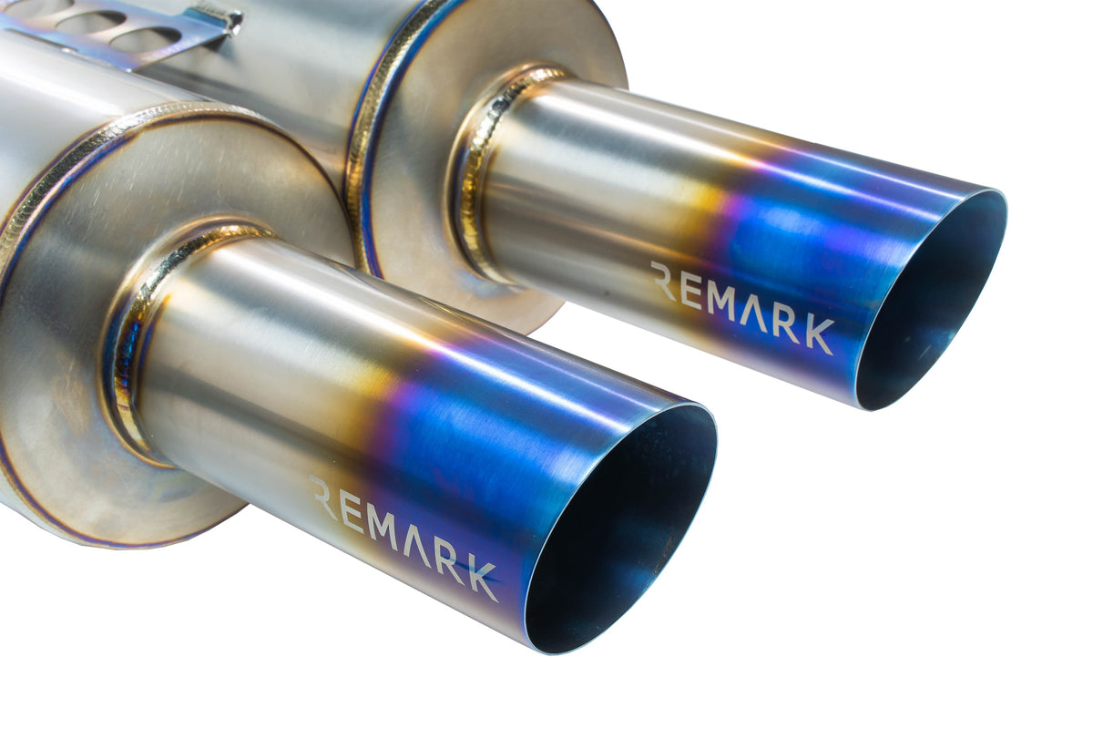 Remark 2017+ Honda Civic Type-R FK8 Full Titanium Resonated Cat-Back Exhaust - RK-C2076H-01TC