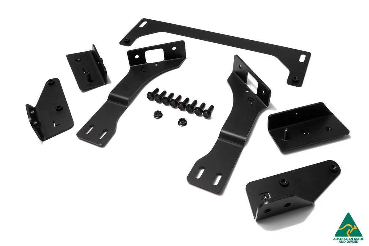 Flow Designs - MK8 Golf R Chassis Mounted Front Lip Splitter