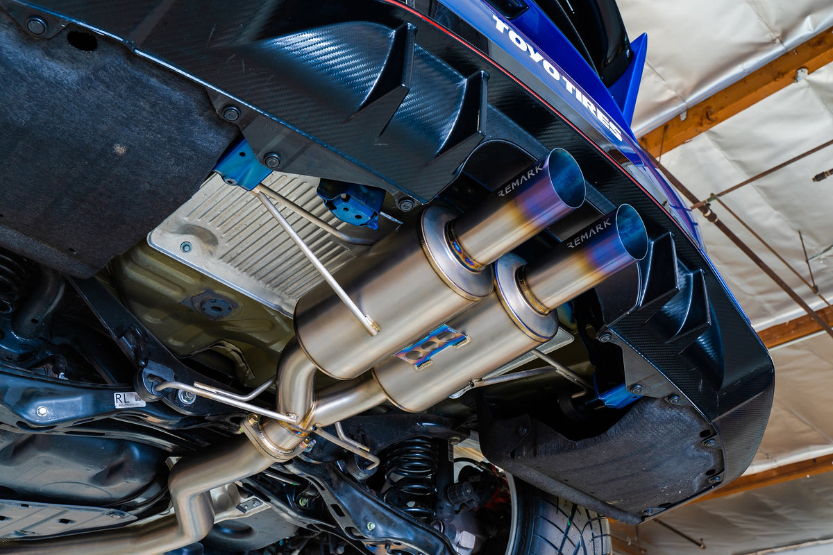 Remark 2017+ Honda Civic Type-R FK8 Full Titanium Resonated Cat-Back Exhaust - RK-C2076H-01TC