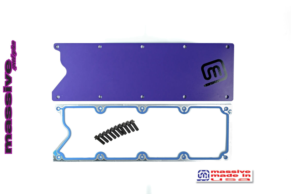 Copy of Massive Trophy Valley Plates - Knock Sensor Eliminated - GM LS Gen III Engines - Massive Speed System