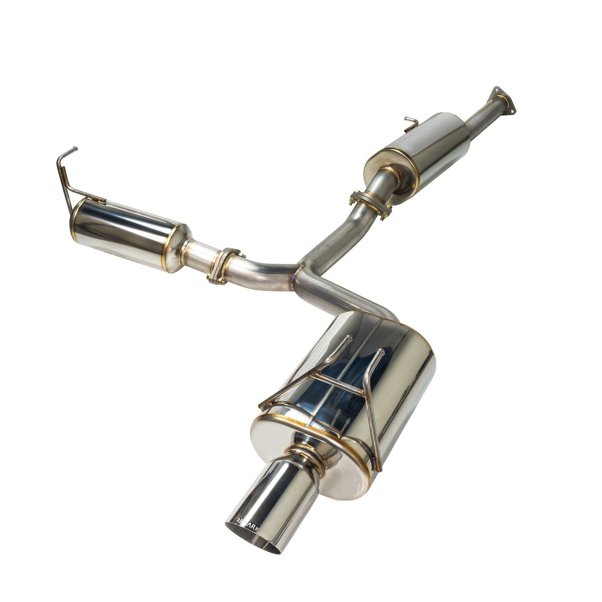 Remark 2000-2009 Honda S2000 Single Exit Cat-Back System w/Stainless Steel Tip - RK-C1063H-05Z