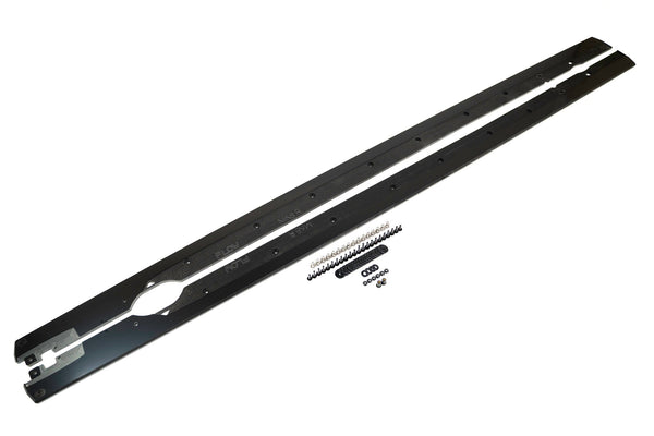 Flow Designs - MK8 Golf R Side Skirt Splitters (Pair) for 2022-2024 Volkswagen Golf R - front view